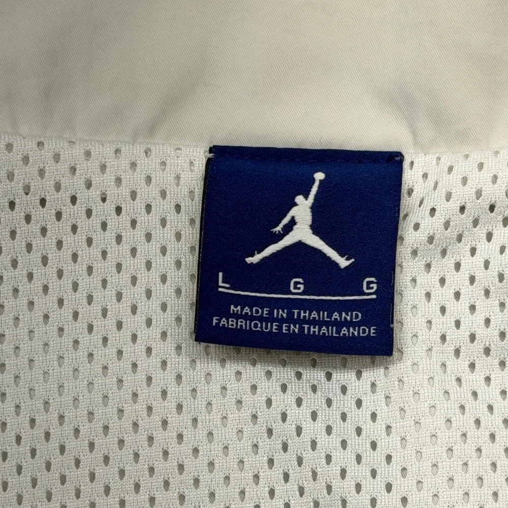 Nike BQ0295-100 Mens Size Large Air Jordan Tinker Legacy Navy Windbreaker Jacket